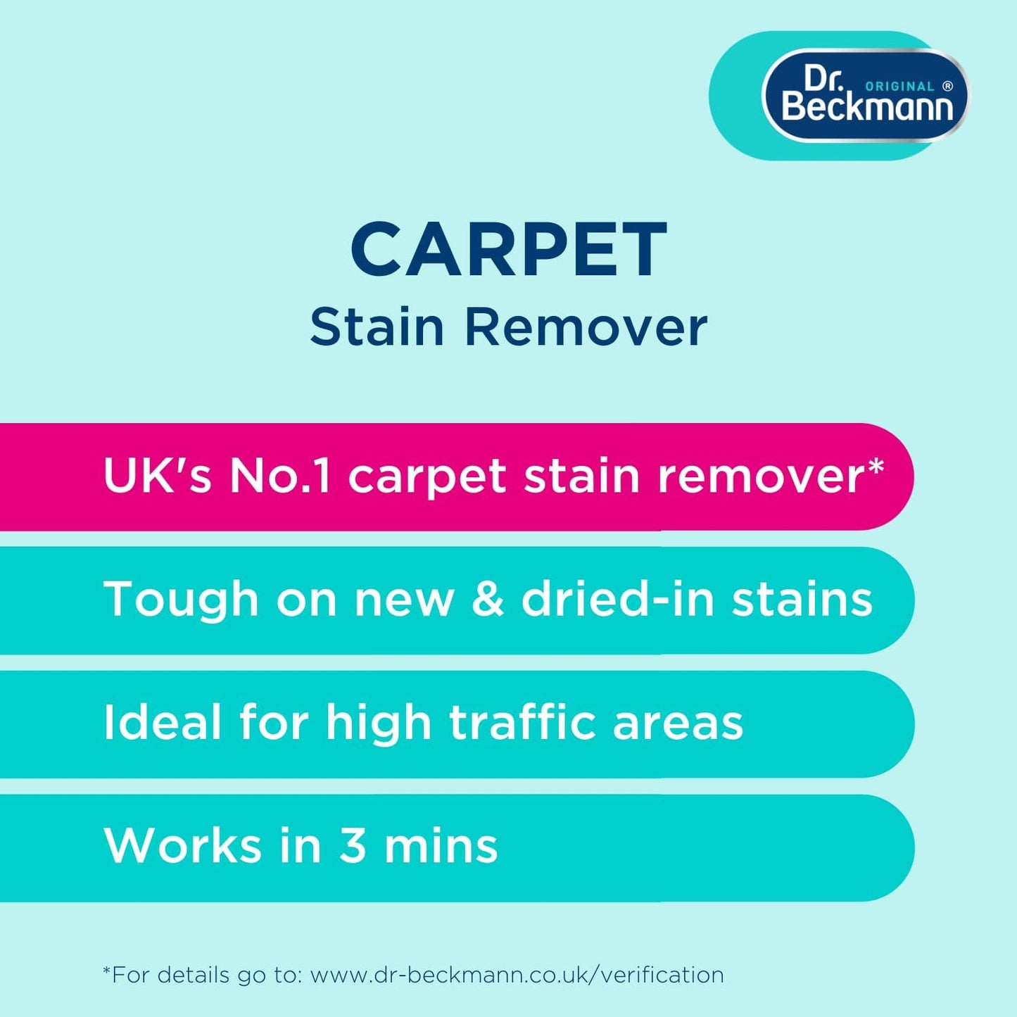 Dr. Carpet Stain Remover 650 ml | Works in 3 mins |