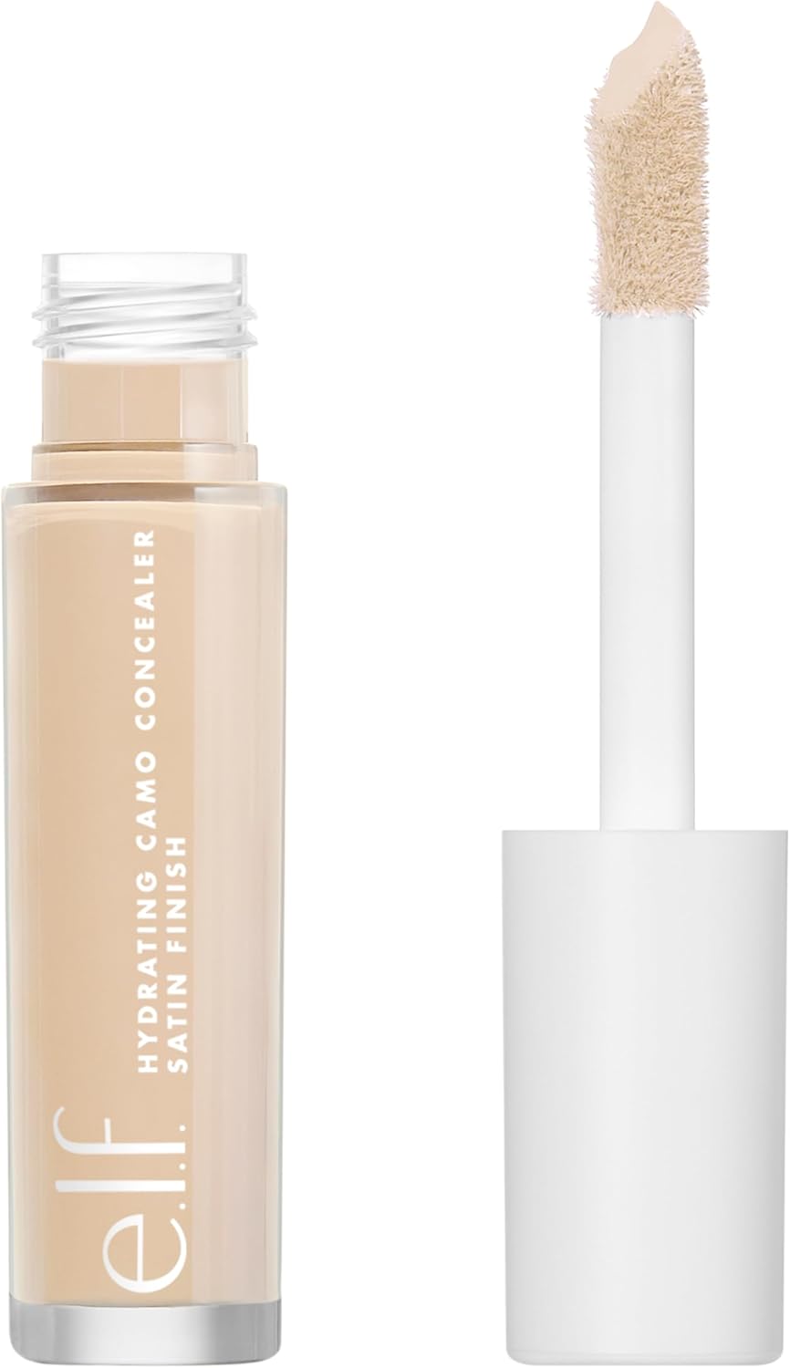 e.l.f., Hydrating Camo Concealer, Lightweight, Full Coverage, Long Lasting, Conceals, Corrects, Covers, Hydrates, Light Ivory,
