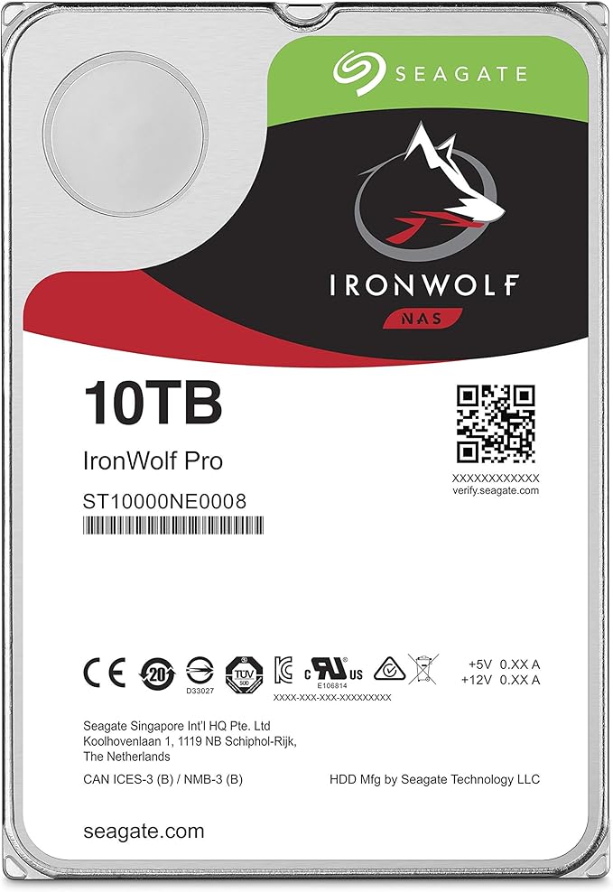 Seagate IRONWOLF PRO ST10000NE0008 10TB SATA 7200 RPM 3.5 256MB 3.5 IN, ST10000NE0008 (RPM3.5 256MB 3.5IN)