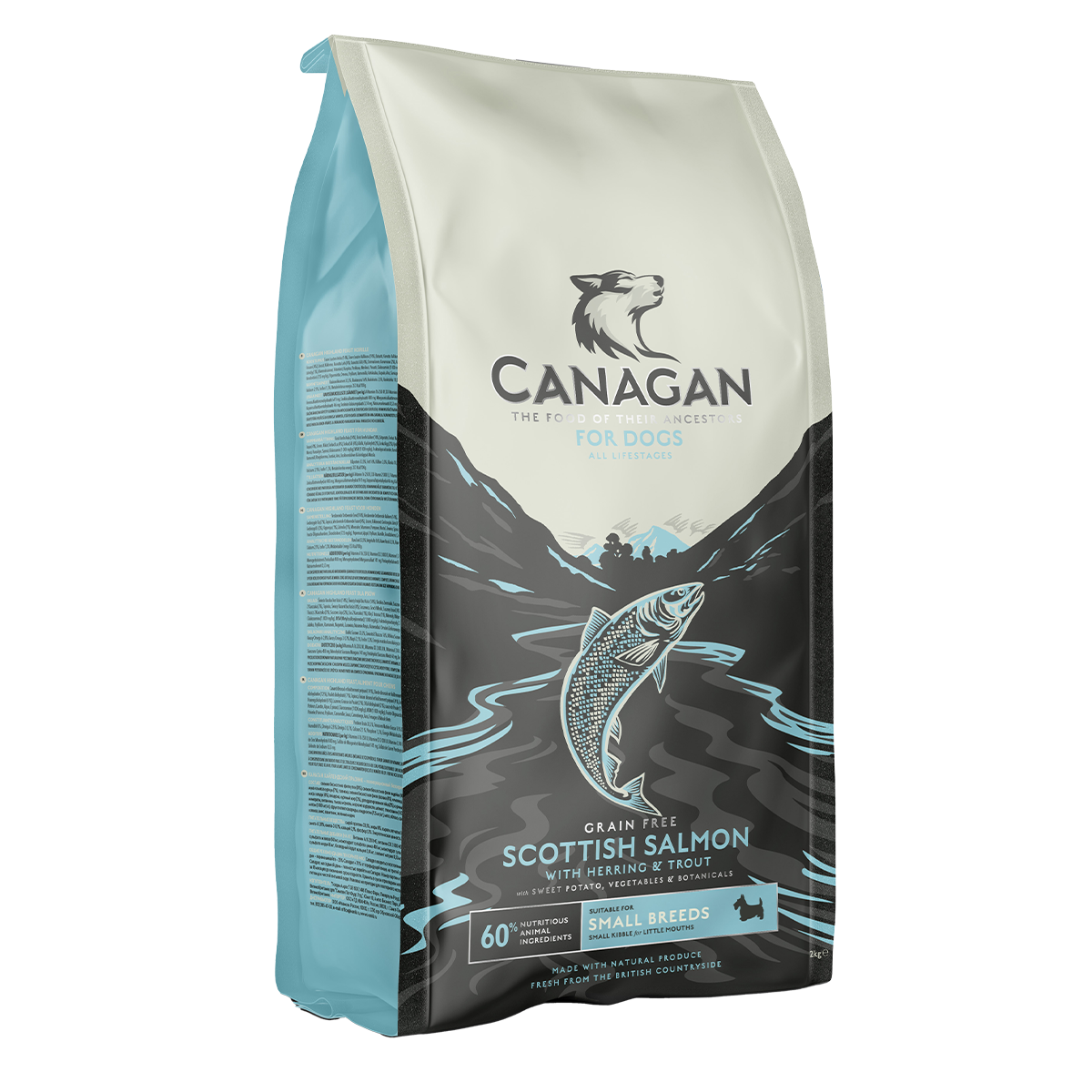 CANAGAN Small Breed Dry Dog Food β Scottish Salmon Recipe for Puppies & Adults