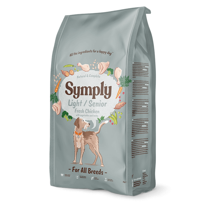 Symply Light & Senior Dog Food for All Breeds – Balanced Nutrition for Aging & Weight Control