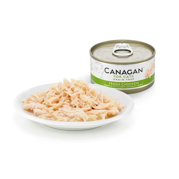 CANAGAN Premium Wet Cat Food ā Fresh Chicken Recipe for Kittens & Adults (12x75g Tin)