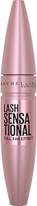 Maybelline New York, Volume Mascara, Lash Sensational, Colour: Very Black, 9.5 mL