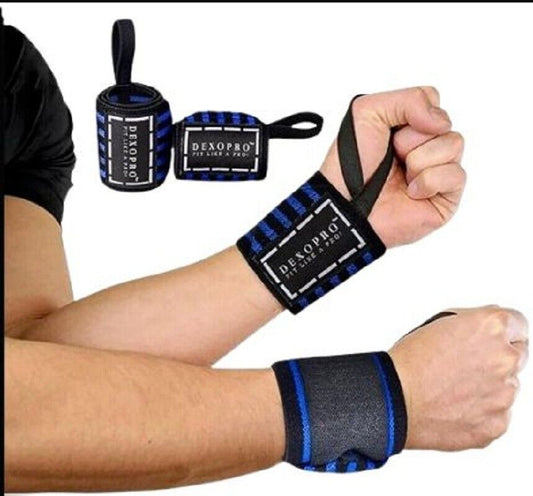 Wrist wraps For Hand Safety weightlifting Gym Bodybuilding Training 19" New