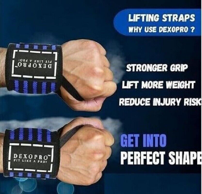 Wrist wraps For Hand Safety weightlifting Gym Bodybuilding Training 19" New