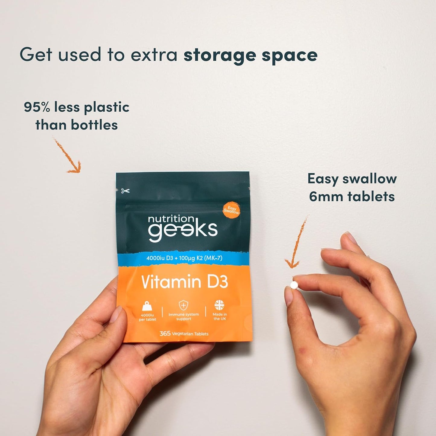 Vitamin D3 4000 iu & Vitamin K2 MK7 100μg -